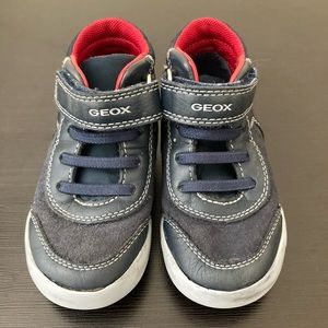 Toddler Geox Blue Gray Slip On Sneakers Size 8